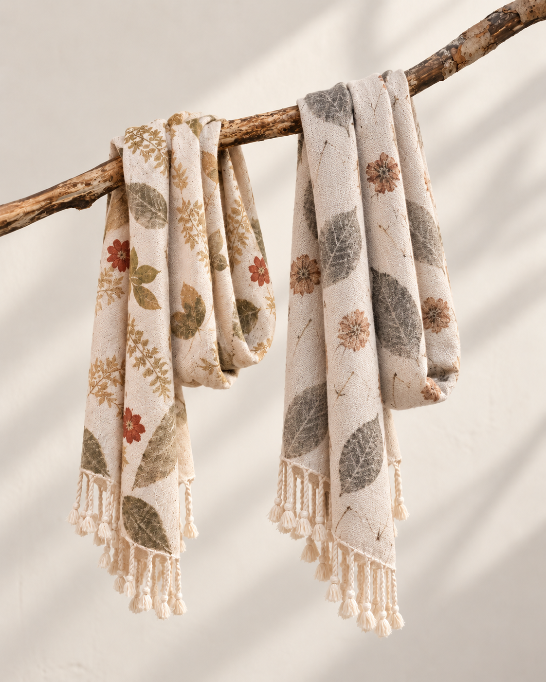 Scarf | Natural Eco Print ( Natural Eco Print ပုဝါ )